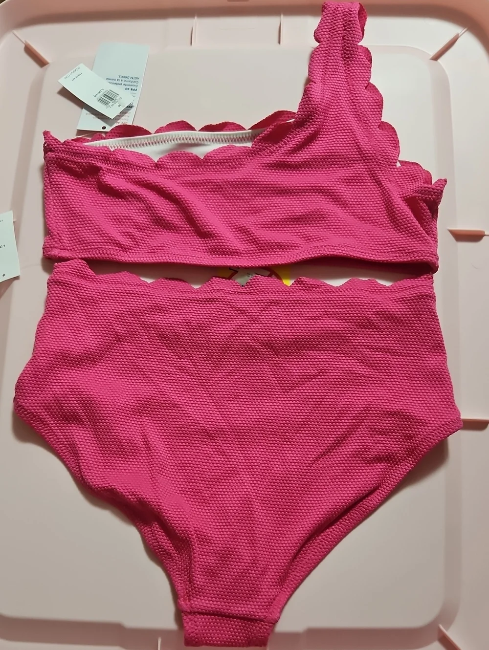 OLD NAVY GIRLS PINK TWO PIECE BIKINI SET: PINK: NEW WITH TAGS: SIZE L (10-12)